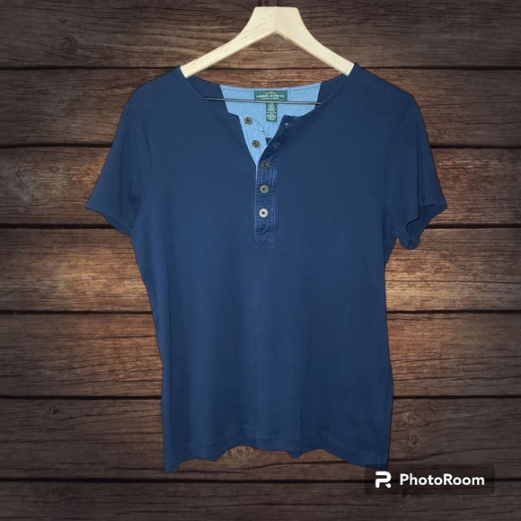 Ralph Lauren Tops - Ralph Lauren Cotton Henley Shirt Size L